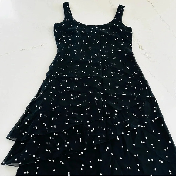 Kay Unger Polka Dot Ruffle Dress - Picture 2 of 7